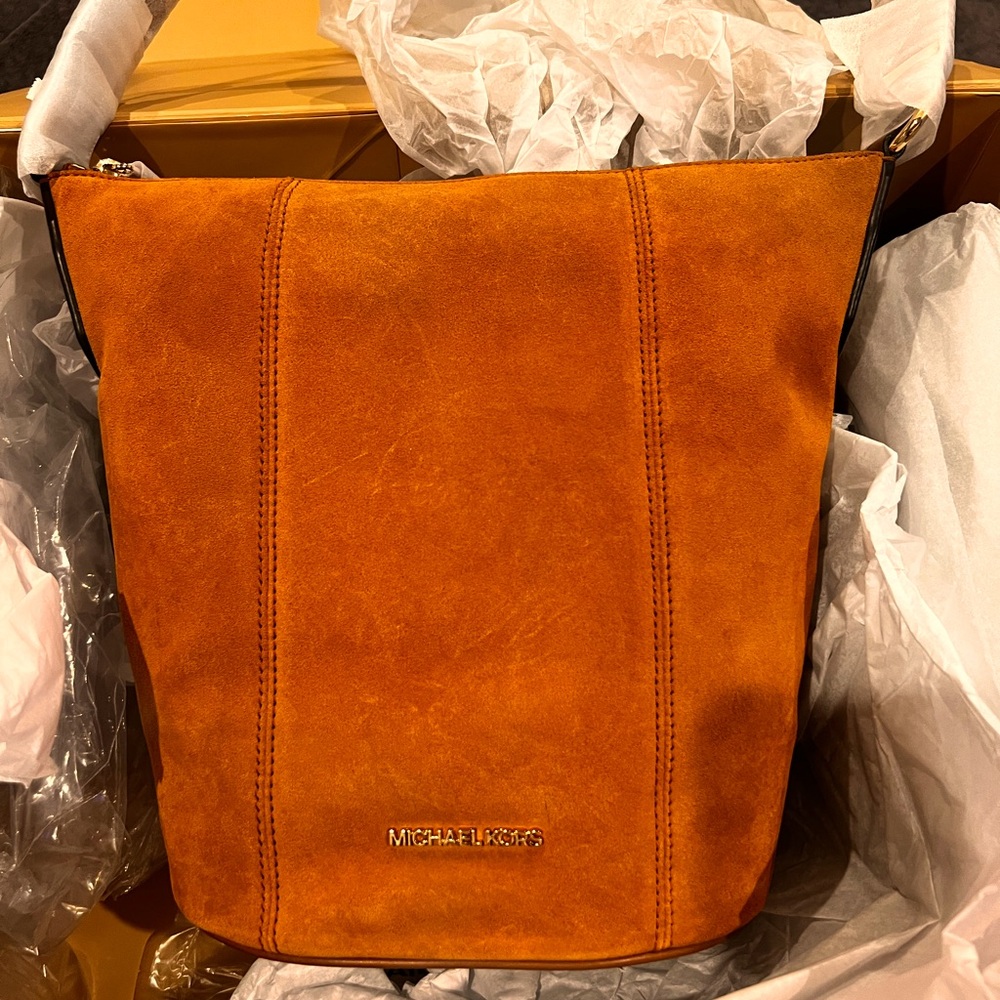 Brand New Michael Kors Suede Handbag